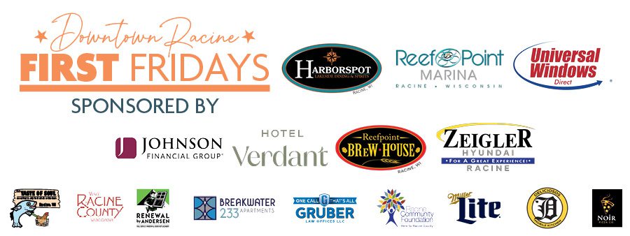 First Friday Sponsors banner website Feb 2026